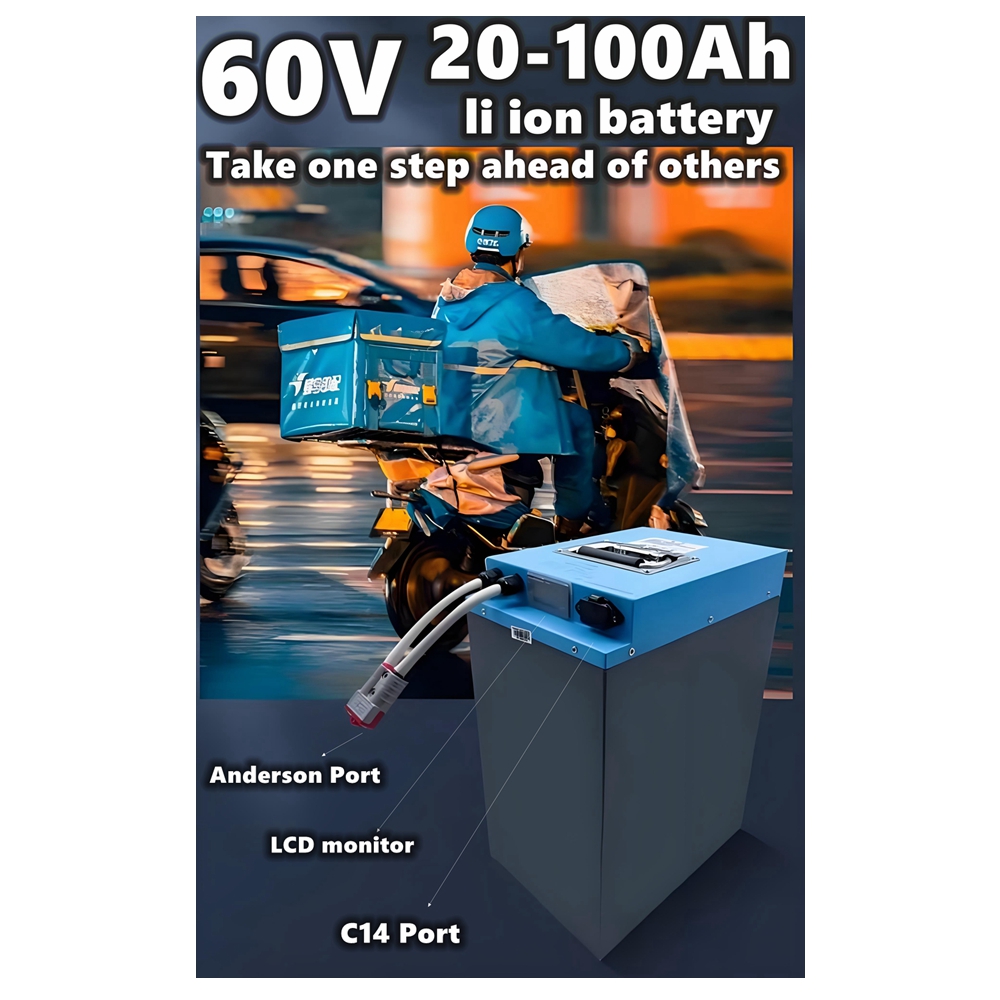 HS 60V Scooter li ion battery  - đánh giá và giá 60V 50Ah Electric Scooter Battery