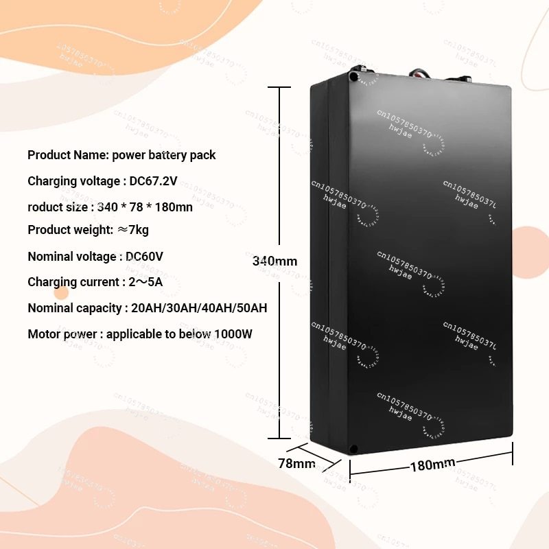 electric scooter electric batt - đánh giá và giá 60V 50Ah Electric Scooter Battery